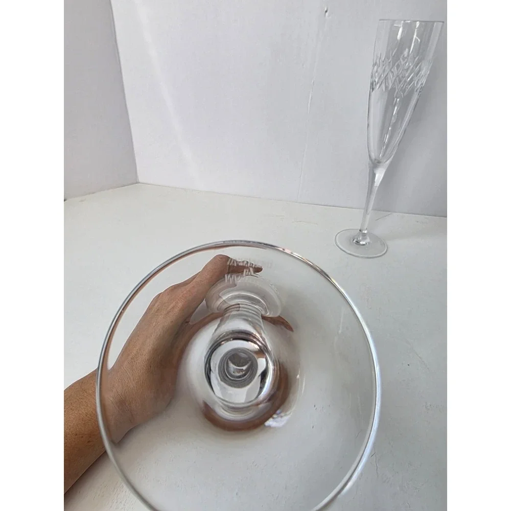 Marquis Waterford Calla Champagne Flute Crystal pair